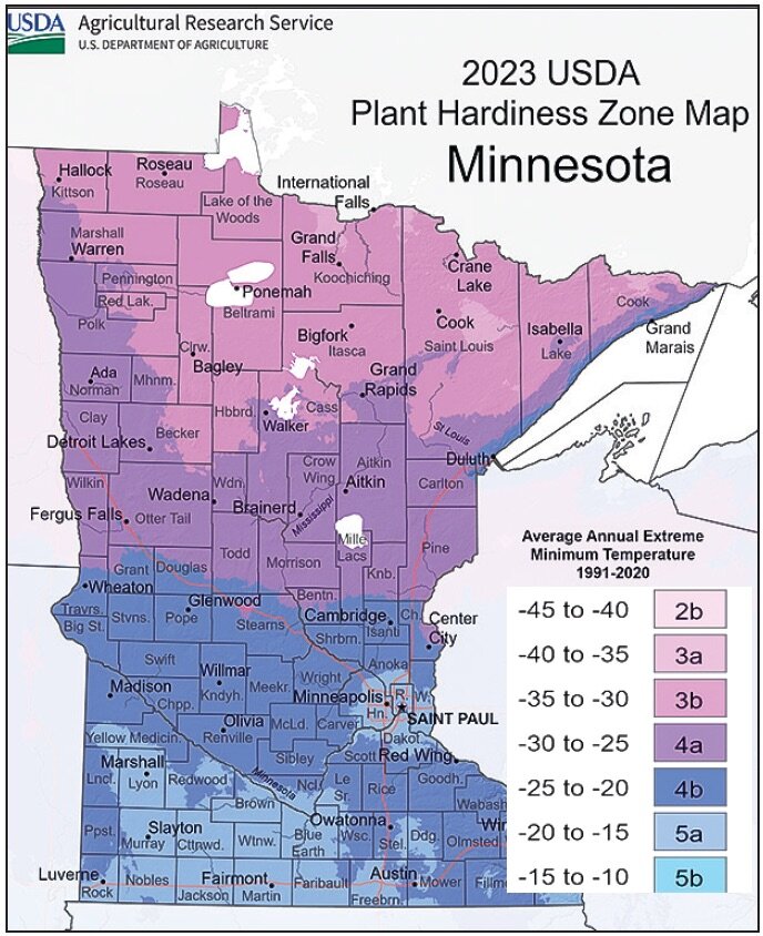 2023 USDA Plant Hardiness Zone Map